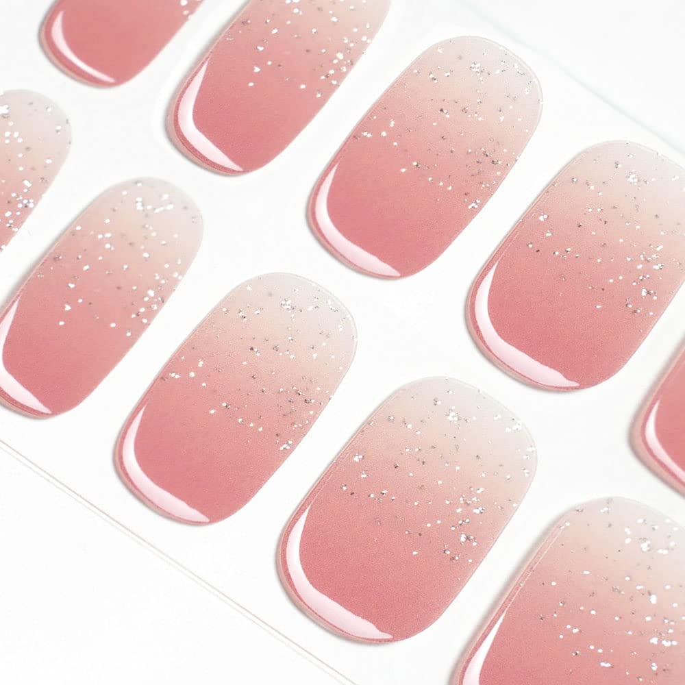 Amazon | DANNI＆TONI ジェルネイルシール ピンク ラメ ネイルシール